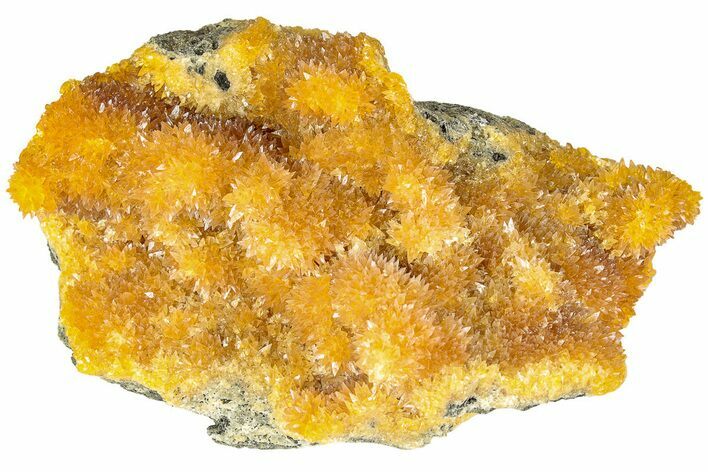 Intense Orange Calcite Crystal Cluster - Poland #228289